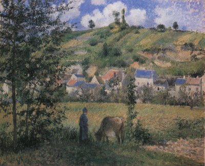 Landscape at Chaponval by Camille Jacob Pissarro